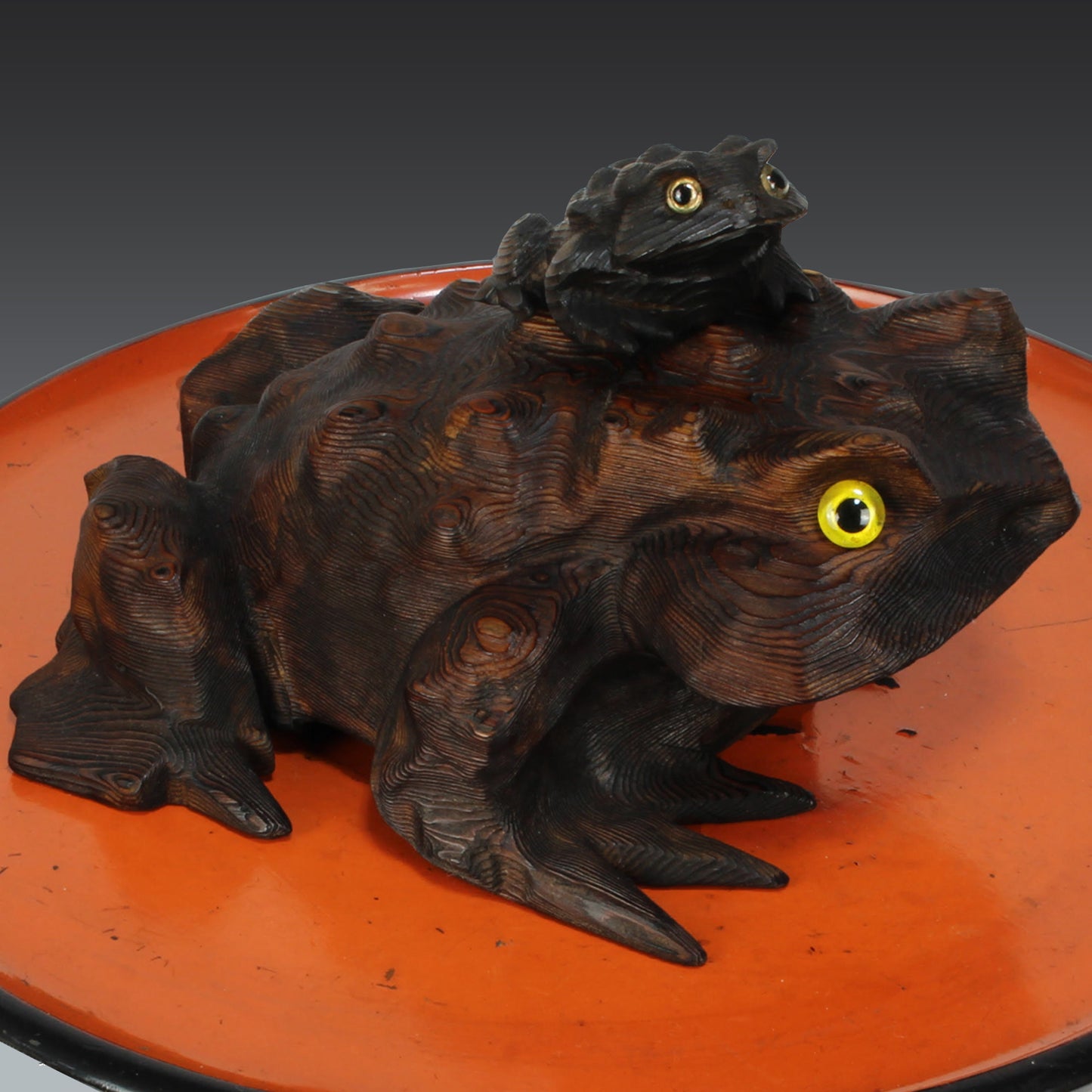 Bring a sense of joy, prosperity, and playful charm to your space with this delightful pair of vintage, handcrafted cypress wood frogs. These enchanting figures, lovingly created to symbolize good fortune, are more than just decor - they're a charming, lucky addition to any home. Perfect for collectors, nature lovers, or anyone who appreciates unique, meaningful treasures!