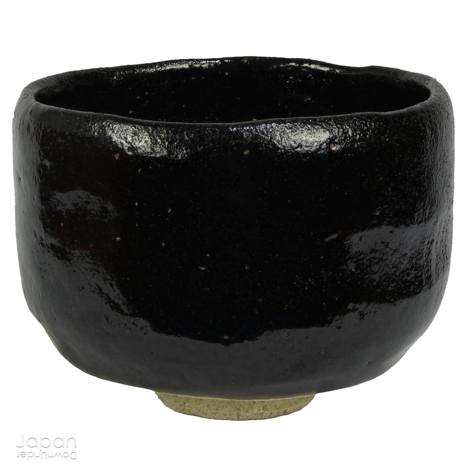 Transform your tea ritual into a refined experience with this stunning vintage black raku ware matcha tea bowl, elegantly adorned with a timeless image of the revered Mt. Fuji. The vibrant green of matcha tea beautifully contrasts against the glossy black finish of this handcrafted piece, bringing a touch of sophistication to any tea ceremony.

Handcrafted with meticulous care, this chawan is a true work of art. It showcases a serene depiction of Mt. Fuji, rendered in soft beige and brown tones that gracefu