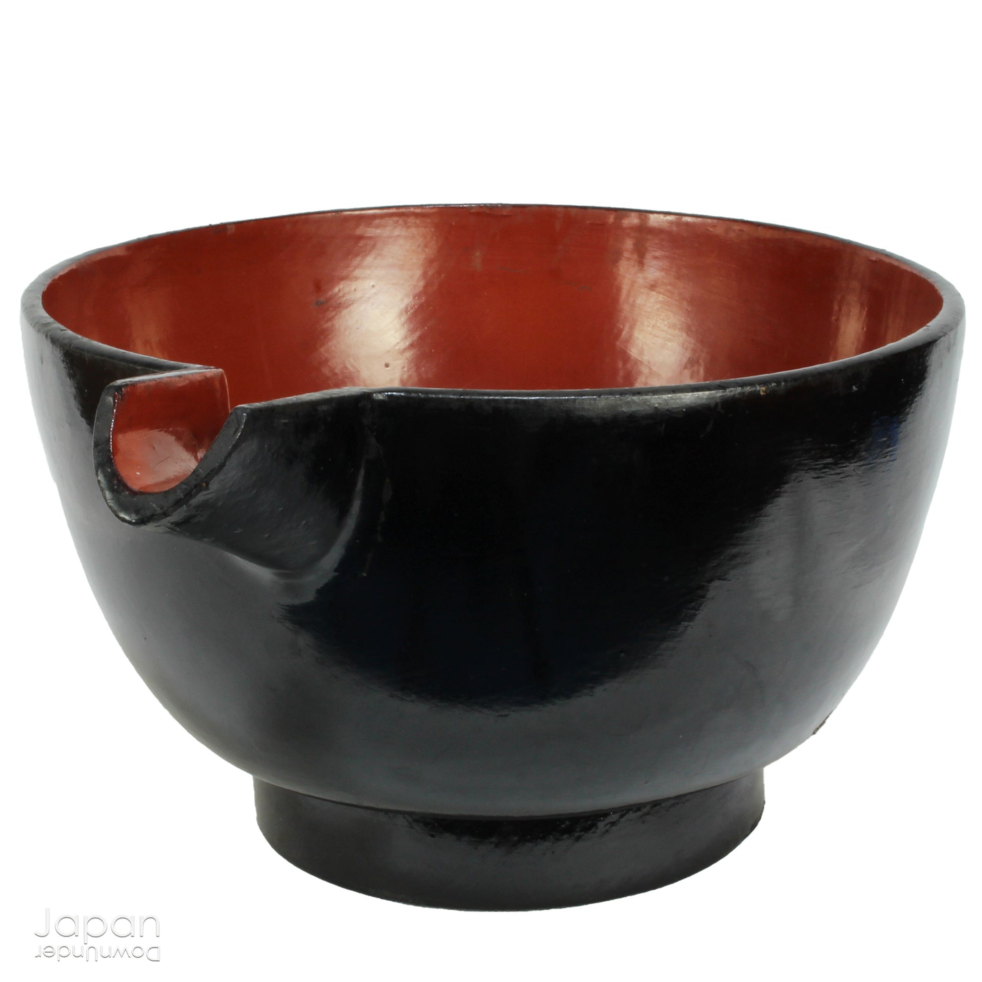 A stunning 1800’s Japanese folk art lacquer sake pourer. This versatile piece doubles as a unique flower vase or beautiful art object, adding a touch of rustic charm to any decor. With the wonderful patina of use, it a truly one-of-a-kind treasure. 

