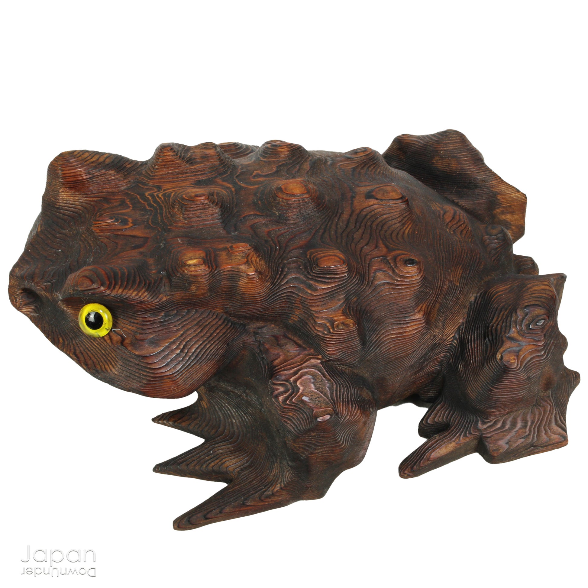 Bring a sense of joy, prosperity, and playful charm to your space with this delightful pair of vintage, handcrafted cypress wood frogs. These enchanting figures, lovingly created to symbolize good fortune, are more than just decor - they're a charming, lucky addition to any home. Perfect for collectors, nature lovers, or anyone who appreciates unique, meaningful treasures!