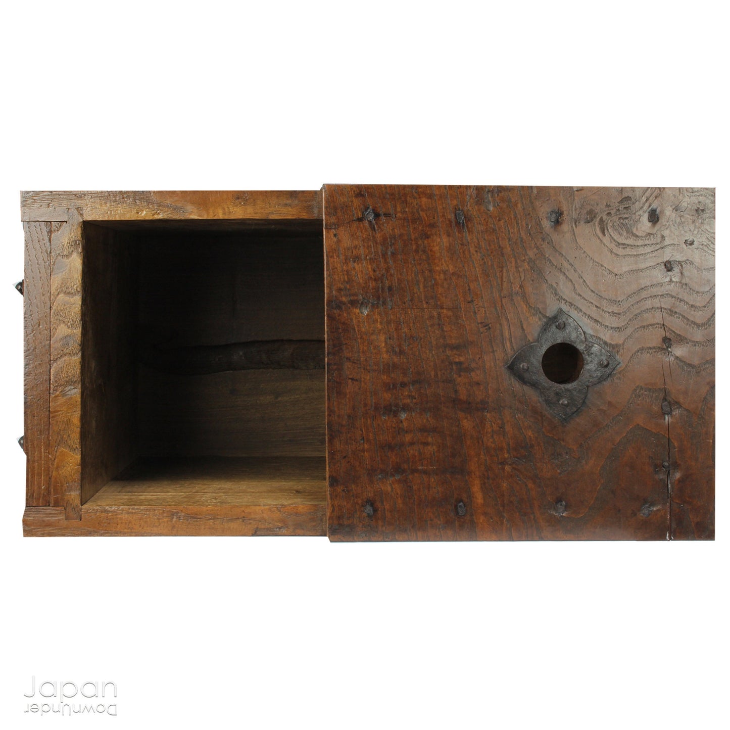 Add a timeless touch of Japanese heritage to your space with this stunning, handcrafted money box from the 1800s. A truly rare find, this large zeni bako was once used by merchants during the Edo period to securely store their takings, offering both historical significance and rustic charm.